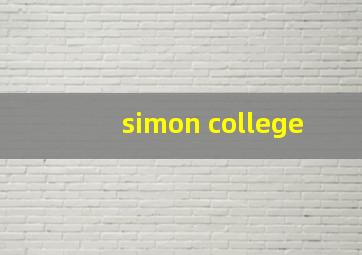 simon college